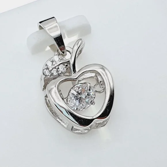 "#925 Sterling Silver Cubic Zircon Pendant for Women/Girls, US925P1123 - Picture 3 of 11